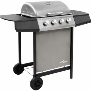 BERKFIELD HOME Royalton Gas bbq Grill with 4 Burners Black and Silver (fr/be/it/uk/nl only)