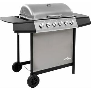 BERKFIELD HOME Royalton Gas bbq Grill with 6 Burners Black and Silver (fr/be/it/uk/nl only)