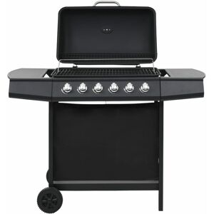 BERKFIELD HOME Royalton Gas bbq Grill with 6 Cooking Zones Steel Black