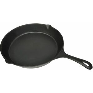 Berkfield Home - Royalton Grill Fry Pan Cast Iron 30 cm Round