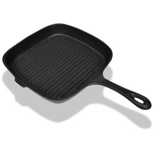 Berkfield Home - Royalton Grill Pan Cast Iron 24x23 cm