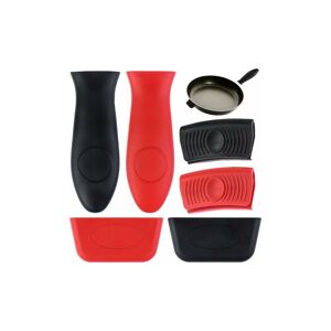 LUNE Silicone Grip Holders Removable Heat Resistant Rubber Pot Holder Sleeves - 6 Pieces
