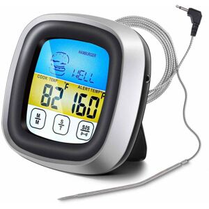 DENUOTOP Smart Food Thermometer Kitchen Food Meat Grill Oven Thermometer Field Grill Thermometer Suitable for Cooking Heating-resisting,Timeable,Grilling,LCD