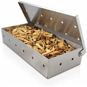 NEIGE Smoker Box, charcoal barbecue box, hinged lid Thick barbecue accessories