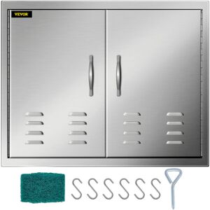 VEVOR Bbq Access Door 30x21 Inch bbq Kitchen Doors Stainless Steel Outdoor Kitchen Cabinets Magnetic Closing System Outdoor Kitchen Island with Air Vents