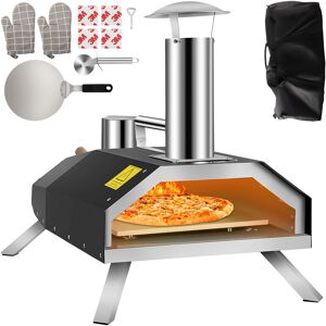 VEVOR Portable Pizza Oven, 12'Pellet Pizza Oven, Stainless Steel Pizza Oven Outdoor, Wood Burning Pizza Oven with Foldable Feet Portable Wood Oven with