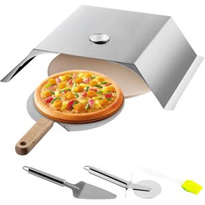 VEVOR Pizza Oven Kit, Stainless Steel Grill Pizza Oven, Pizza Maker Kit for Most 22' Charcoal Grilll, Grill Pizza Oven Kit Including Pizza Chamber, 13'