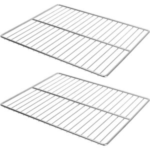YMYNY Bbq Grill Mesh Replacement Stainless Steel Grill Mesh Multifunctional Grill Mesh 2 Pack (34.7 26.7cm) 2-Piece Silver mumu