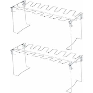 Lune - 2pcs Chicken Wing Legs, Stainless Steel Chicken Wing Legs Collapsible Baking Rack Grill Oven Rotisserie Rack Lune - 2pcs Chicken Wing Legs, Stainless Steel Chicken Wing Legs Collapsible Baking Rack Grill Oven Rotisserie Rack