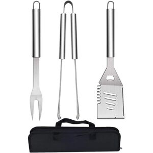 TEHTUY 3-Piece BBQ Tool Set, Stainless Steel Barbecue Tools, Kitchen Utensil Set, BBQ Grill Tool Kit, Barbecue Accessories TEHTUY 3-Piece BBQ Tool Set, Stainless Steel Barbecue Tools, Kitchen Utensil Set, BBQ Grill Tool Kit, Barbecue Accessories