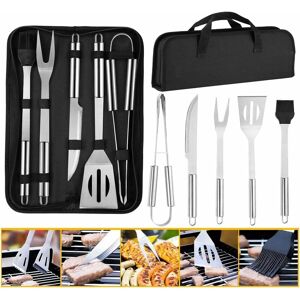 HÉLOISE 5 Pieces bbq Tool Set, bbq Utensils for Grilling, Stainless Steel bbq Accessories, Grill Tools for Outdoor Camping Garden bbq HÉLOISE 5 Pieces bbq Tool Set, bbq Utensils for Grilling, Stainless Steel bbq Accessories, Grill Tools for Outdoor Camping Garden bbq