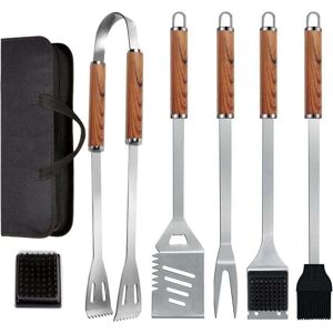 MUMU 7-in-1 Grill Utensils Set, Extra Thick Stainless Steel Grill Utensils Set with Storage Bag, Premium Complete Outdoor Grill Utensils Set, Professional MUMU 7-in-1 Grill Utensils Set, Extra Thick Stainless Steel Grill Utensils Set with Storage Bag, Premium Complete Outdoor Grill Utensils Set, Professional