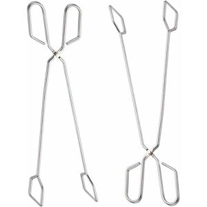 HOOPZI Barbecue Tongs, 2 Pcs Stainless Steel Scissors Extra Long Tongs Barbecue Grill Tongs Non-slip Heat Resistant, Suitable for Kitchen, Barbecue -35cm HOOPZI Barbecue Tongs, 2 Pcs Stainless Steel Scissors Extra Long Tongs Barbecue Grill Tongs Non-slip Heat Resistant, Suitable for Kitchen, Barbecue -35cm