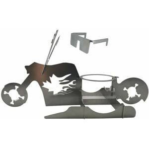Linghhang - Chicken Holder Beer American Motorcycle Grill Stainless Steel Rack with Glasses Tools Linghhang - Chicken Holder Beer American Motorcycle Grill Stainless Steel Rack with Glasses Tools