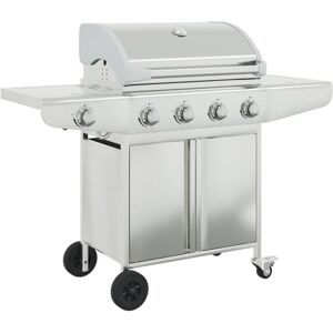 Vidaxl - Gas bbq Grill with 5 Burners Silver Stainless Steel Vidaxl - Gas bbq Grill with 5 Burners Silver Stainless Steel