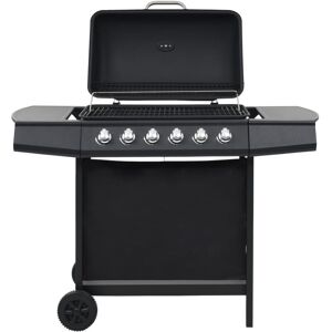 Vidaxl - Gas bbq Grill with 6 Cooking Zones Steel Black Vidaxl - Gas bbq Grill with 6 Cooking Zones Steel Black
