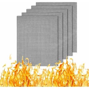 Ymyny - Pack of non-stick grill mats, reusable grill mats, durable mesh grill mats for charcoal, gas and electric grills Ymyny - Pack of non-stick grill mats, reusable grill mats, durable mesh grill mats for charcoal, gas and electric grills