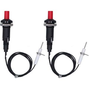 Ymyny - piezo igniters 1 of 2 buttons with ignition needle 1 m piezo ignition for fireplace oven heater kitchen mumu Ymyny - piezo igniters 1 of 2 buttons with ignition needle 1 m piezo ignition for fireplace oven heater kitchen mumu