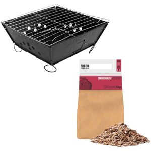 Fresh Grills - Portable bbq with Cherrywood Wood Chips Fresh Grills - Portable bbq with Cherrywood Wood Chips
