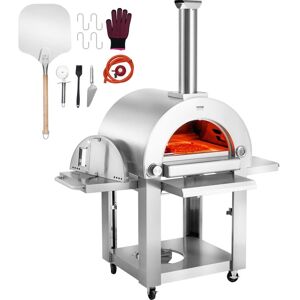 VEVOR Dual Fuel Pizza Oven for Outdoor Use, 22' Portable Pizza Oven, Pellet & Gas Powered Outdoor Pizza Oven with Thickened Cordierite Pizza Stone, Easy to VEVOR Dual Fuel Pizza Oven for Outdoor Use, 22' Portable Pizza Oven, Pellet & Gas Powered Outdoor Pizza Oven with Thickened Cordierite Pizza Stone, Easy to