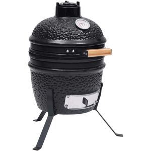 Vidaxl - 2-in-1 Kamado Barbecue Grill Smoker Ceramic 56 cm Black Vidaxl - 2-in-1 Kamado Barbecue Grill Smoker Ceramic 56 cm Black