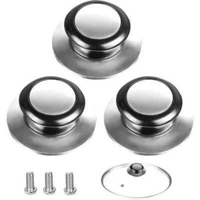 MCBOSON 5 Piece Lid Knobs, Pot Lid Handles, Suitable for Glass Lid Handles, Stainless Steel Pot Lids, for Kitchen Cookware MCBOSON 5 Piece Lid Knobs, Pot Lid Handles, Suitable for Glass Lid Handles, Stainless Steel Pot Lids, for Kitchen Cookware
