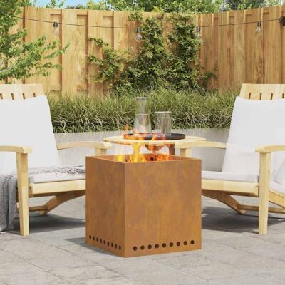 vidaXL Wetterstahl/Braun Stahl (Wetterstahl) Groß Feuerstelle Brown - Fire Pit vidaXL Wetterstahl/Braun Stahl (Wetterstahl) Groß Feuerstelle Brown - Fire Pit