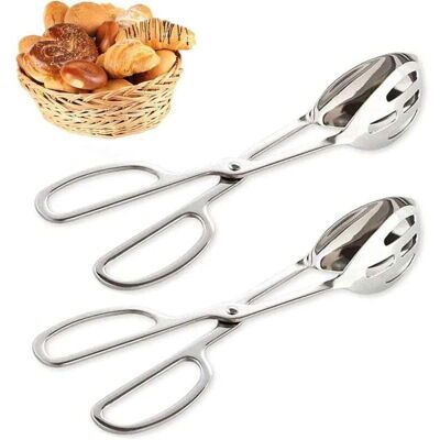 SNQ Kitchen tongs, double-sided grill tongs with hollow stainless steel clip, kitchen utensils, buffet tongs for hotels, food tongs, suitable for most SNQ Kitchen tongs, double-sided grill tongs with hollow stainless steel clip, kitchen utensils, buffet tongs for hotels, food tongs, suitable for most