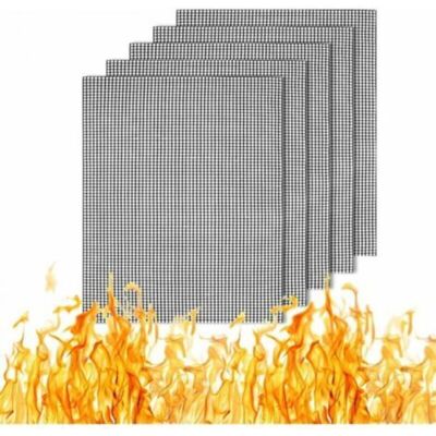 TOOLIVE Mesh BBQ Grill Mat, 5Pcs Non-Stick BBQ Grill Mat Reusable Barbecue Mats Durable BBQ Mesh Cooking Mat for Charcoal, Gas, Electric Grill TOOLIVE Mesh BBQ Grill Mat, 5Pcs Non-Stick BBQ Grill Mat Reusable Barbecue Mats Durable BBQ Mesh Cooking Mat for Charcoal, Gas, Electric Grill
