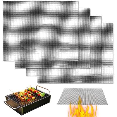 ANGEL CERDA A Set Of Four Barbecue Mats, 40×30 Cm, Reusable, Suitable For Barbecue Grills And Charcoal Grills, Black. ANGEL CERDA A Set Of Four Barbecue Mats, 40×30 Cm, Reusable, Suitable For Barbecue Grills And Charcoal Grills, Black.