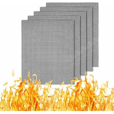 OEM 5 Pack Non Stick Bbq Grill Mats Reusable Barbecue Grill Mats Durable Bbq Mesh Cooking Mats For Charcoal Gas Electric Grills OEM 5 Pack Non Stick Bbq Grill Mats Reusable Barbecue Grill Mats Durable Bbq Mesh Cooking Mats For Charcoal Gas Electric Grills