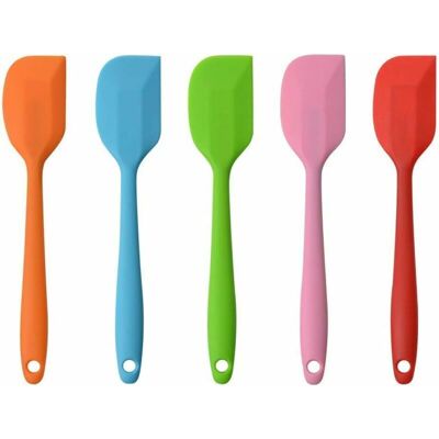 HOOPZI Silicone Spatulas, Silicone Utensils, Heat Resistant Anti-Stick Non Toxic bpa Free, Pastry Baking Tool, Set of 5 HOOPZI Silicone Spatulas, Silicone Utensils, Heat Resistant Anti-Stick Non Toxic bpa Free, Pastry Baking Tool, Set of 5