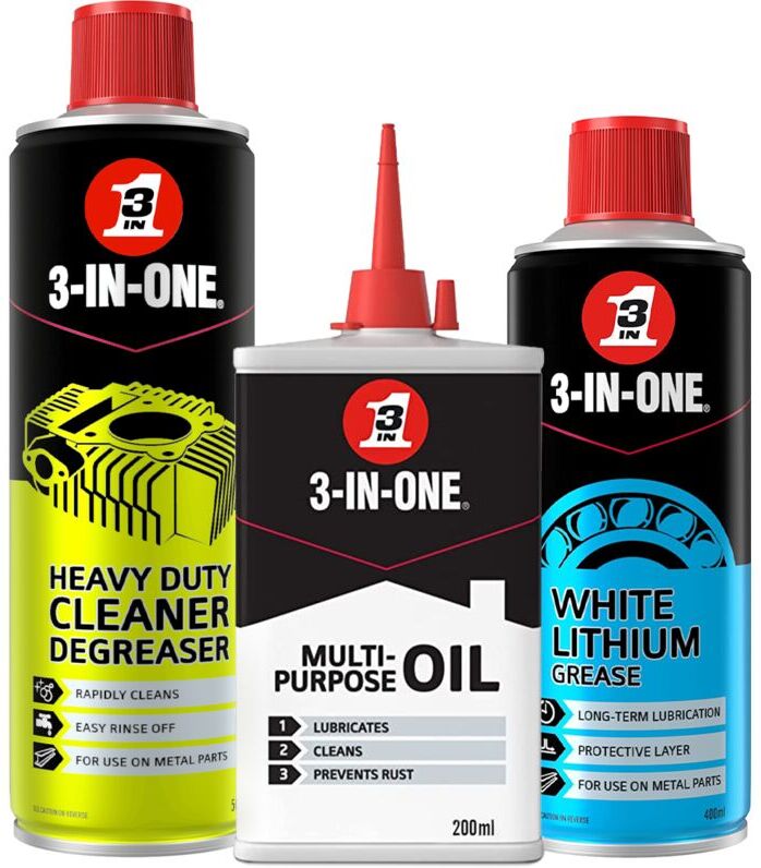 3-en-un - 3-IN-ONE Leisure Bundle Drip Oil, Grease Spray & Degreaser Spray, 2 Pack