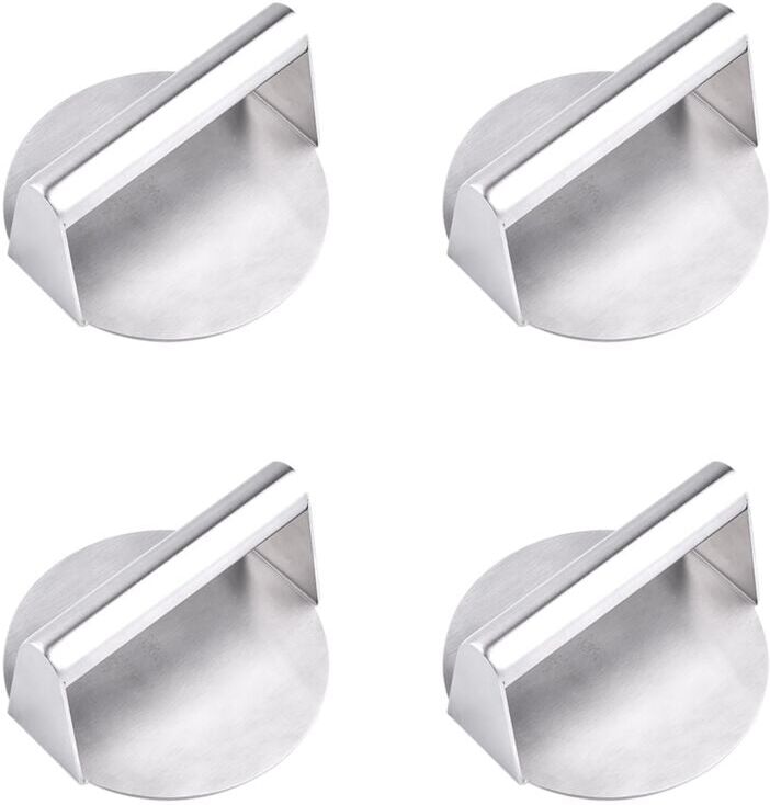 TLILY 4X Hamburger Press, Round Hamburger Smashing, Grill Griddle Accessory Kit, Machine and Grease Press