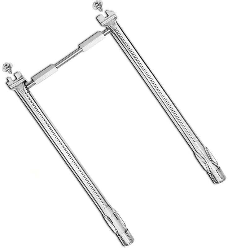 YMYNY 69785 18' Grill Burner for Weber Spirit i & ii Series 200 Spirit E-210 E-220 Spirit S-210, S-220 Gas Grills with 304 Stainless Steel Front Control