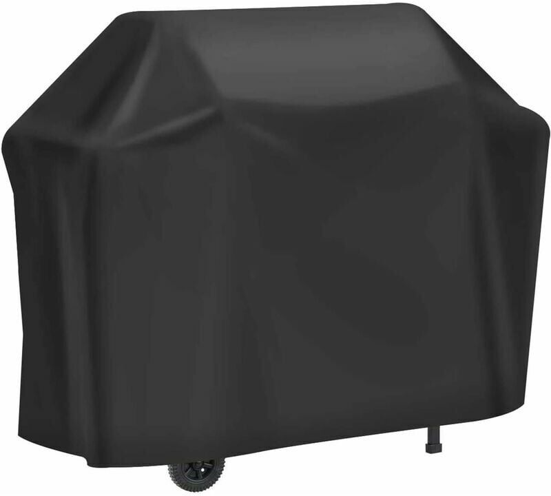SOLEIL BBQ Cover, 210D Heavy-Duty Barbecue Cover for Weber, Brinkmann, Char Broil etc. Rip-Proof, UV & Water-Resistant Grill Cover