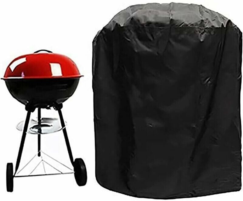 HOOPZI Bbq Cover, Grill Cover Outdoor, Barbecue Cover Waterproof for for Weber, Brinkmann, Char Broil and More, Heavy Duty 210D Oxford Cloth and Anti-UV