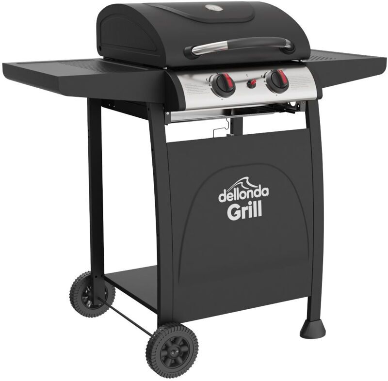 Sealey - DG13 Dellonda 2 Burner Gas bbq Grill with Piezo Ignition & Thermometer