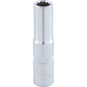 Pro Deep Socket 7mm x 1/4 Square Drive Bi-hexagon Chrome Vanadium (12-P - Kennedy