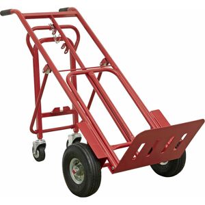 Loops - 250kg Heavy Duty 3 in 1 Sack Truck & Pneumatic Tyres - 45° Support Trolley Legs