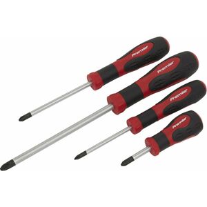 LOOPS 4 PACK - JIS Vehicle Screwdriver Set - No. 1 to No. 3 - Vanadium Steel Soft Grip