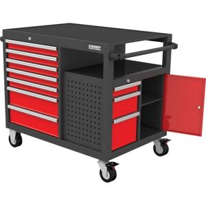 Pro 45 10 Drawer Mobile Workstation - Red - Kennedy