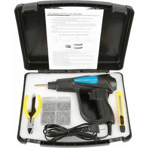 Alwaysh - 70W plastic welding kit, auto bumper repair kit, plastic repair tool, hot stapler with pliers