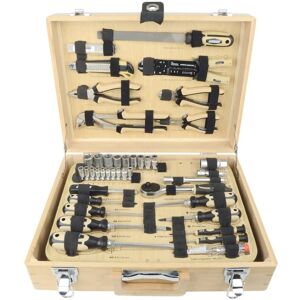 BERKFIELD HOME Brüder Mannesmann 108 Piece Tool Set Bamboo Case