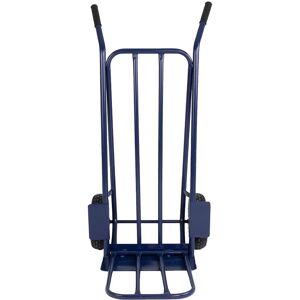 Charles Bentley - 270kg Heavy Duty Folding Trolley/Sack Truck with Pneumatic Tyre - Blue