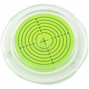 HOOPZI Circular Round Spirit Spirit Level with Mounting Holes for Motorhomes, Green, 100mm