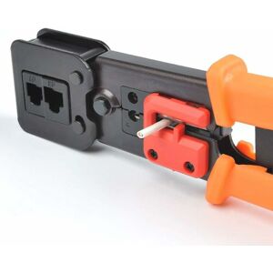 Groofoo - Crimping Pliers RJ45 Crimping Tool, 6P/8P Network Cable Crimping Tool for RJ11/RJ12 Network and Telephone Cables