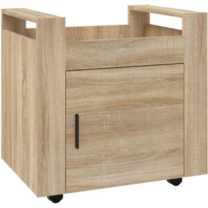 Vidaxl - Desk Trolley Sonoma Oak 60x45x60 cm Engineered Wood Brown