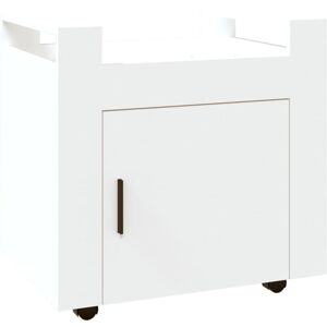 Vidaxl - Desk Trolley White 60x45x60 cm Engineered Wood White