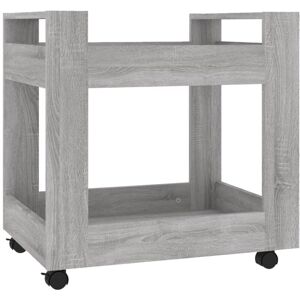 Vidaxl - Desk Trolley Grey Sonoma 60x45x60 cm Engineered Wood Grey